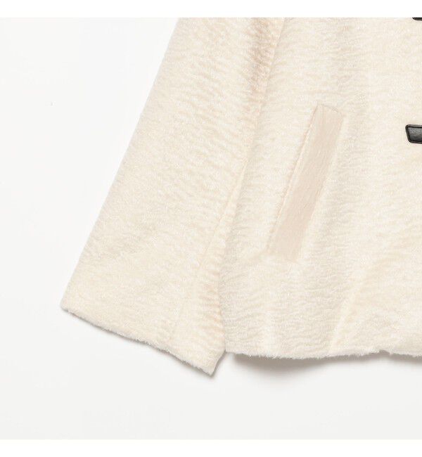 Ray BEAMS 「シャギー トグルボタン ハーフ コート」|ダッフルコート|