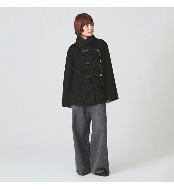 Ray BEAMS 「シャギー トグルボタン ハーフ コート」|ダッフルコート|