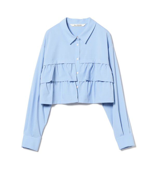 Ray BEAMS 「ティアードクロップド シャツ」|シャツ・ブラウス|