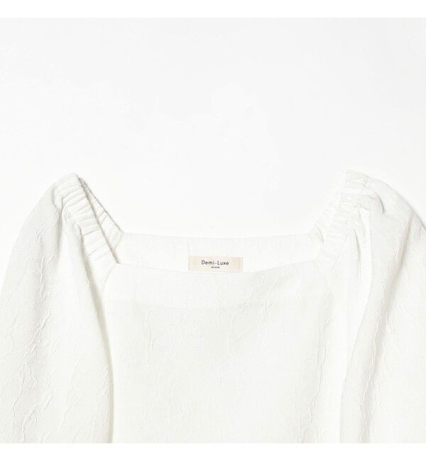 Demi-Luxe BEAMS 「エディター東原妙子 &times; Demi-Luxe BEAMS / 2WAY ジャカード ブラウス」|シャツ・ブラウス|