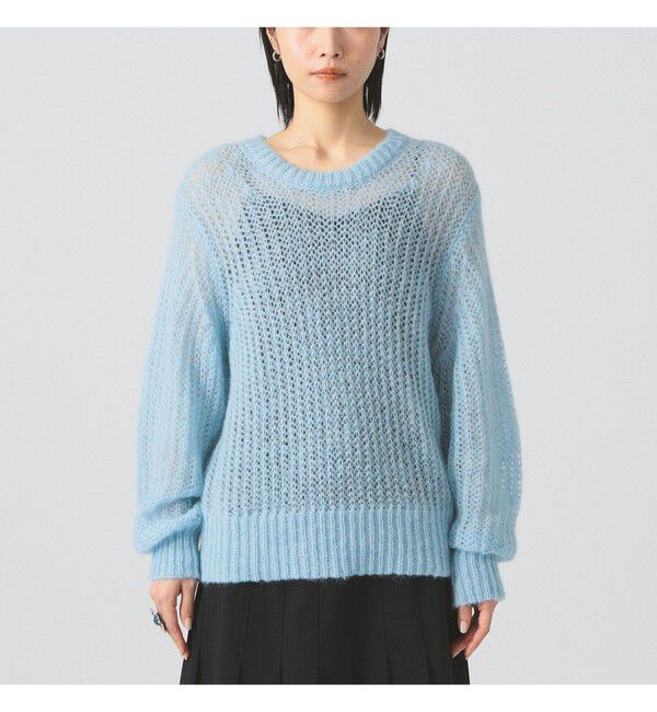 Ray BEAMS 「モヘヤ タッチ シアー クルーネック ニット」|ニット・セーター|