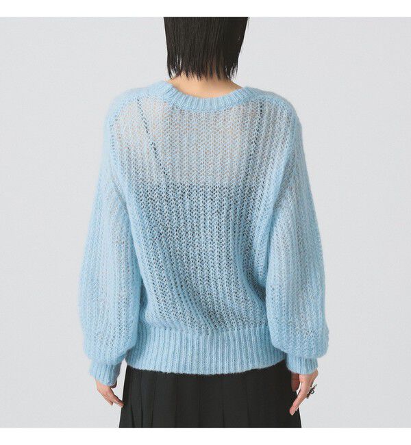 Ray BEAMS 「モヘヤ タッチ シアー クルーネック ニット」|ニット・セーター|