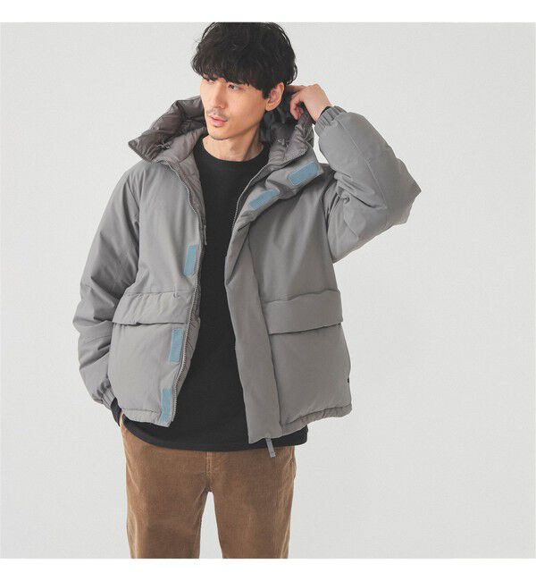 BEAMS「Dermizax (TM) リバーシブル ダウンジャケット」|ブルゾン・スタジャン|