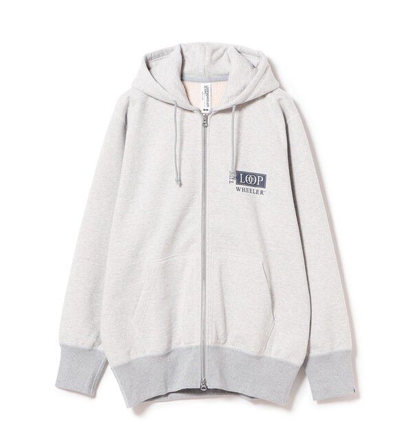 BEAMS PLUS「LOOPWHEELER / 別注 MegaWeight Zip Hoody Print」|スウェット・ジャージ|