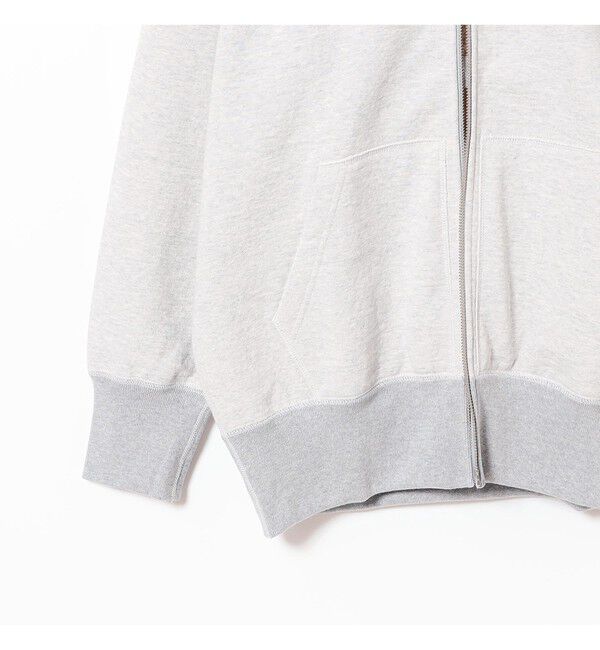 BEAMS PLUS「LOOPWHEELER / 別注 MegaWeight Zip Hoody Print」|スウェット・ジャージ|