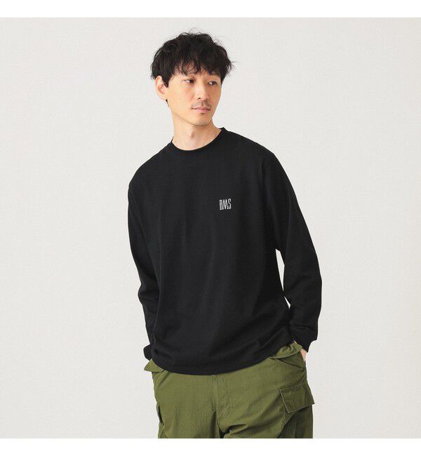 BEAMS「BMSロゴ ロングスリーブ Tシャツ」|Tシャツ・カットソー|