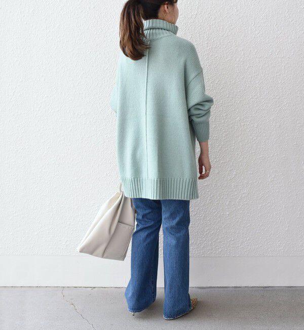 SHIPS for women「〈手洗い可能〉サイド スリット タートル プルオーバー」|ニット・セーター|