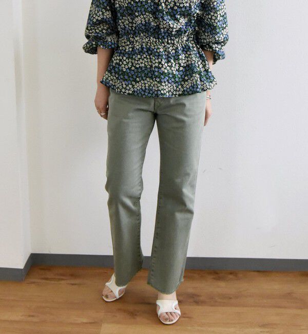 SHIPS any「SHIPS any:〈ウォッシャブル〉オーガニック ツイル フレア パンツ」|デニム|