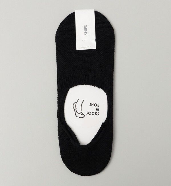 SHIPS「SHIPS: フットカバー ソックス」|ソックス|ブラック