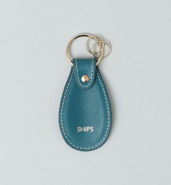 SHIPS「SHIPS: SAFFIANO LEATHER シューホーン キーホルダー」|チャーム・キーホルダー|ロイヤルブルー