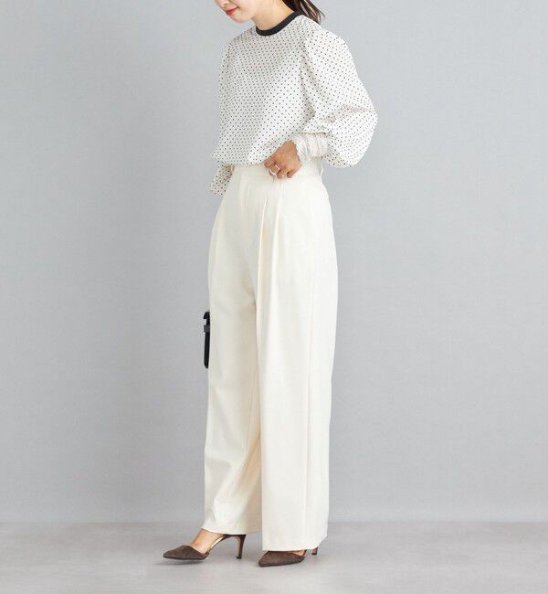 SHIPS for women「〈手洗い可能〉2タックワイドパンツ◇」|その他|