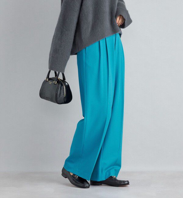 SHIPS for women「〈手洗い可能〉2タックワイドパンツ◇」|その他|