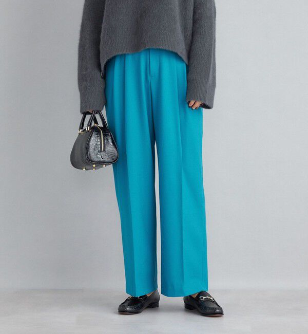 SHIPS for women「〈手洗い可能〉2タックワイドパンツ◇」|その他|