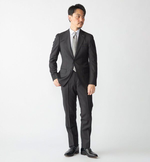 SHIPS「SHIPS: LORO PIANA FABRIC  オーストラリス 無地 S3B スーツ」|スーツ|ブラック