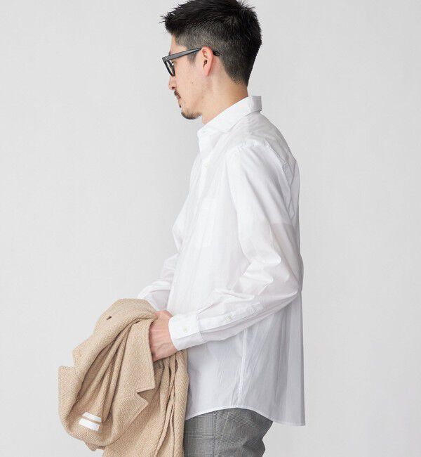 SHIPS「SHIPS: セミワイドカラー スーパーストレッチ ロングスリーブ シャツ」|シャツ・ブラウス|