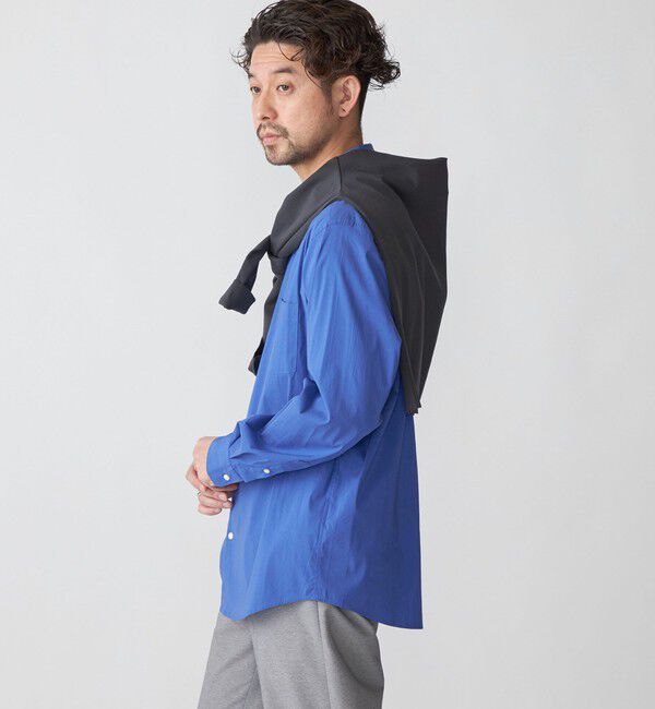 SHIPS「SHIPS: セミワイドカラー スーパーストレッチ ロングスリーブ シャツ」|シャツ・ブラウス|