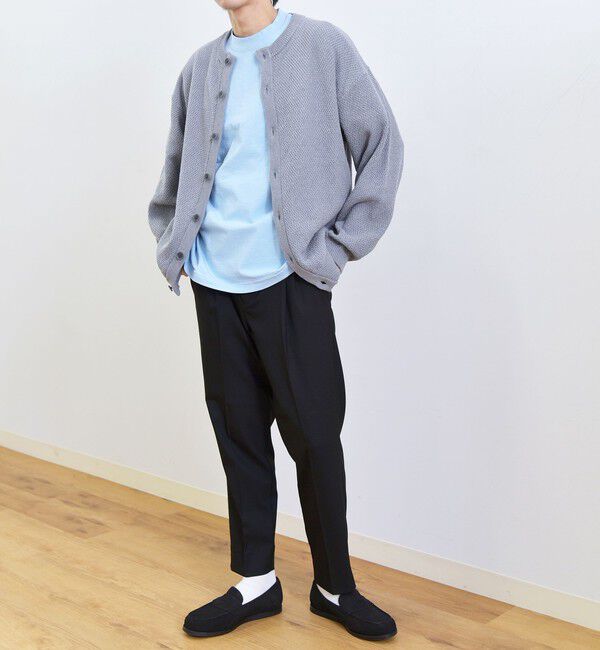 SHIPS any「【SHIPS any別注】SKOOKUM: 〈手洗い可能〉鹿の子 クルーネック カーディガン◇」|カーディガン|