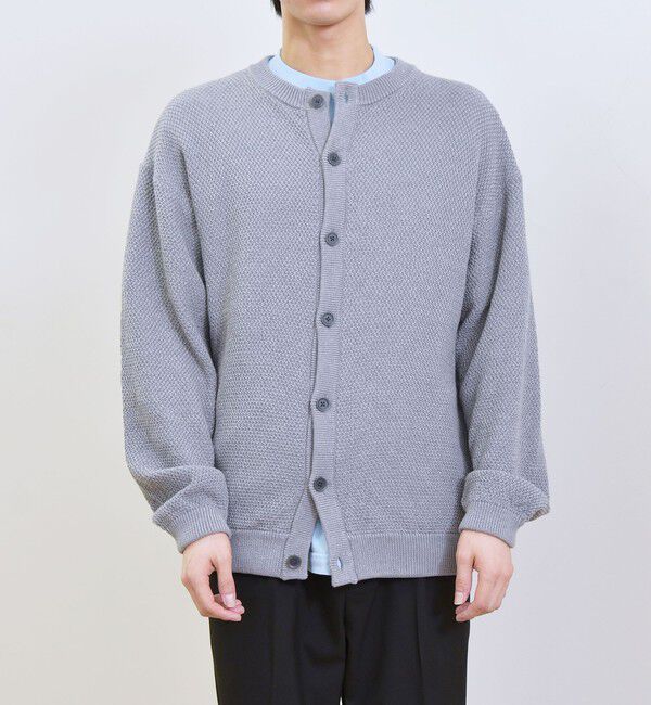 SHIPS any「【SHIPS any別注】SKOOKUM: 〈手洗い可能〉鹿の子 クルーネック カーディガン◇」|カーディガン|