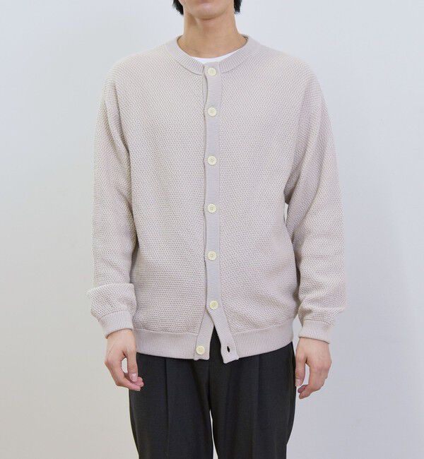 SHIPS any「【SHIPS any別注】SKOOKUM: 〈手洗い可能〉鹿の子 クルーネック カーディガン◇」|カーディガン|