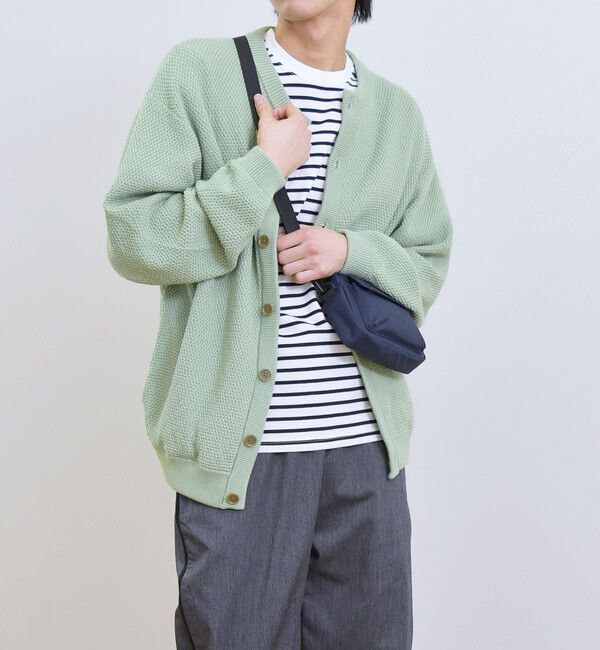 SHIPS any「【SHIPS any別注】SKOOKUM: 〈手洗い可能〉鹿の子 クルーネック カーディガン◇」|カーディガン|