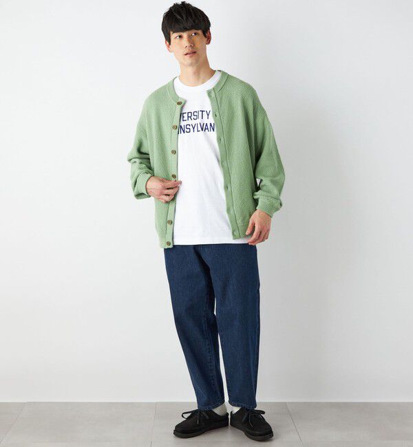 SHIPS any「【SHIPS any別注】SKOOKUM: 〈手洗い可能〉鹿の子 クルーネック カーディガン◇」|カーディガン|