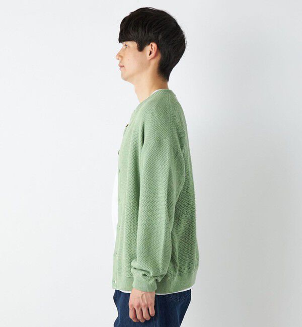 SHIPS any「【SHIPS any別注】SKOOKUM: 〈手洗い可能〉鹿の子 クルーネック カーディガン◇」|カーディガン|