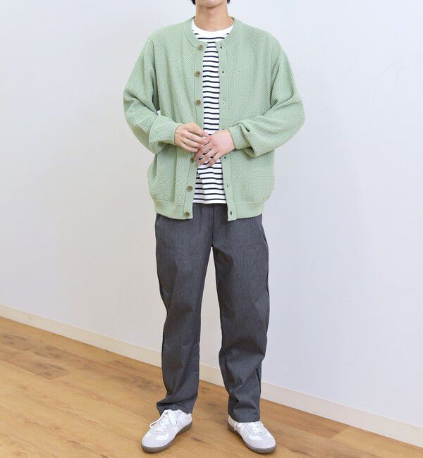SHIPS any「【SHIPS any別注】SKOOKUM: 〈手洗い可能〉鹿の子 クルーネック カーディガン◇」|カーディガン|