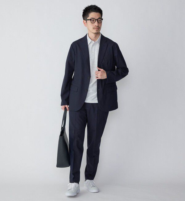 SHIPS「【WEB限定】SHIPS: 吸水速乾・UVケア Drymix（R）ワンポイントロゴ レギュラーカラー ポロシャツ」|ポロシャツ|