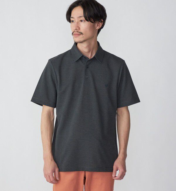 SHIPS「【WEB限定】SHIPS: 吸水速乾・UVケア Drymix（R）ワンポイントロゴ レギュラーカラー ポロシャツ」|ポロシャツ|