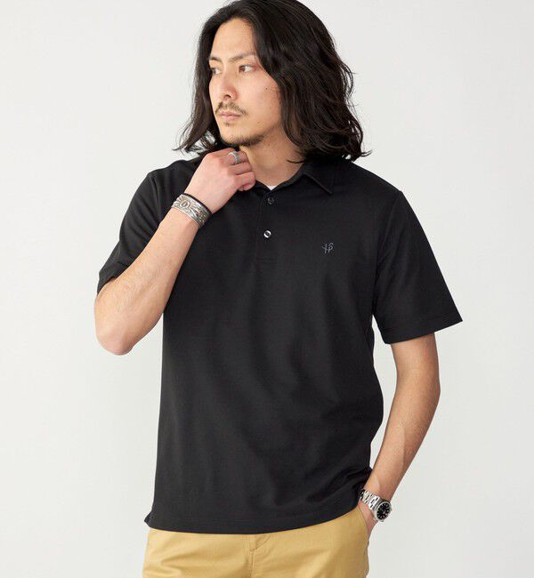 SHIPS「【WEB限定】SHIPS: 吸水速乾・UVケア Drymix（R）ワンポイントロゴ レギュラーカラー ポロシャツ」|ポロシャツ|