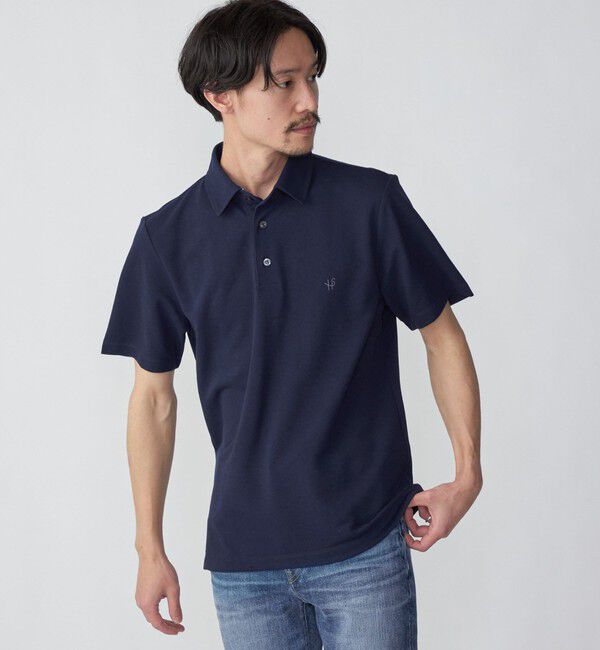 SHIPS「【WEB限定】SHIPS: 吸水速乾・UVケア Drymix（R）ワンポイントロゴ レギュラーカラー ポロシャツ」|ポロシャツ|