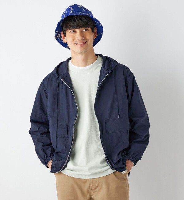 SHIPS any「【SHIPS any別注】CLEVE: 〈ダントツ撥水・軽量〉ライト ナイロン ジップ パーカー◇」|ブルゾン・スタジャン|