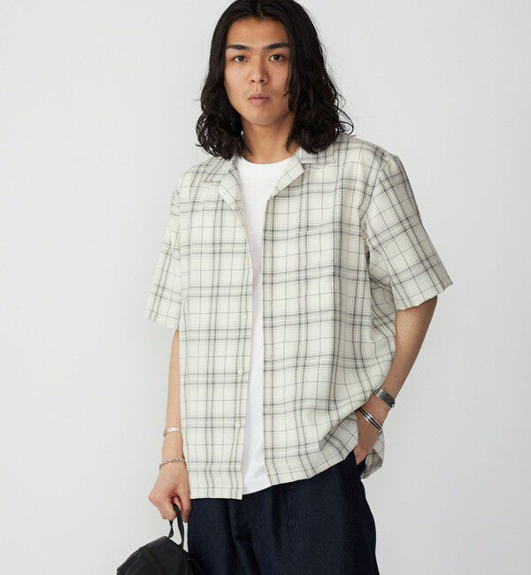 SHIPS「SHIPS: MADE IN JAPAN ドライタッチ オープンカラーシャツ 23SS」|シャツ・ブラウス|