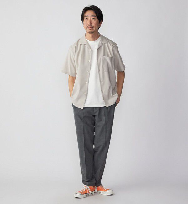 SHIPS「SHIPS: MADE IN JAPAN ドライタッチ オープンカラーシャツ 23SS」|シャツ・ブラウス|