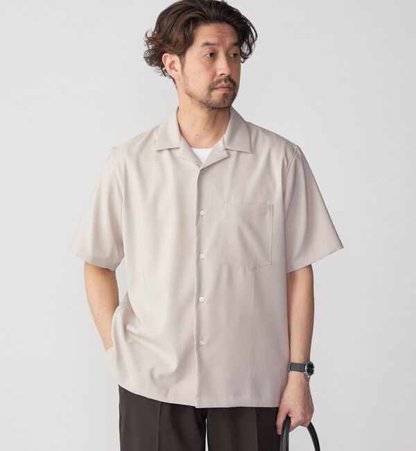 SHIPS「SHIPS: MADE IN JAPAN ドライタッチ オープンカラーシャツ 23SS」|シャツ・ブラウス|