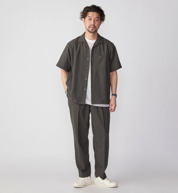 SHIPS「SHIPS: MADE IN JAPAN ドライタッチ オープンカラーシャツ 23SS」|シャツ・ブラウス|