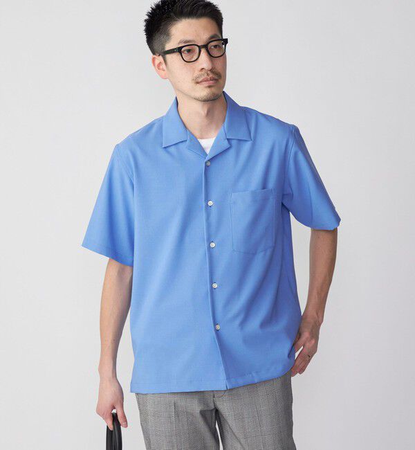 SHIPS「SHIPS: MADE IN JAPAN ドライタッチ オープンカラーシャツ 23SS」|シャツ・ブラウス|