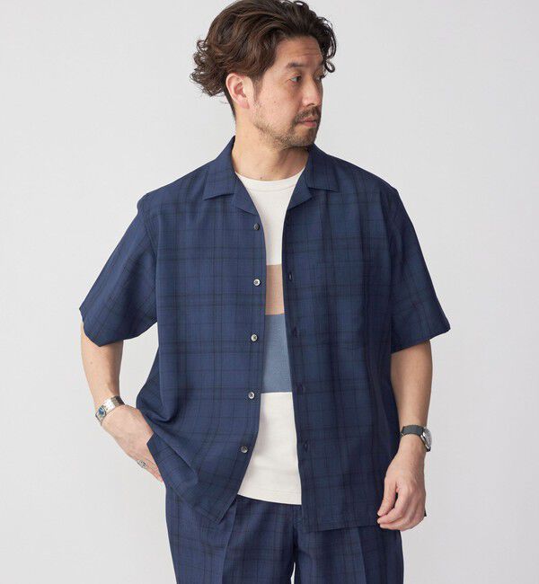 SHIPS「SHIPS: MADE IN JAPAN ドライタッチ オープンカラーシャツ 23SS」|シャツ・ブラウス|