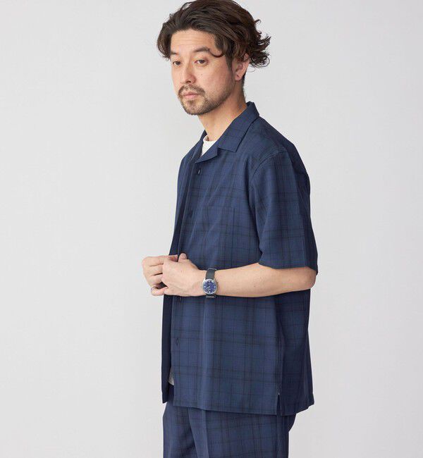 SHIPS「SHIPS: MADE IN JAPAN ドライタッチ オープンカラーシャツ 23SS」|シャツ・ブラウス|