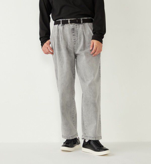 SHIPS Colors 「SHIPS Colors: テーパード ワイド トラウザー デニム◇」|デニム|