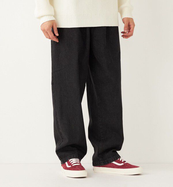 SHIPS Colors 「SHIPS Colors: テーパード ワイド トラウザー デニム◇」|デニム|