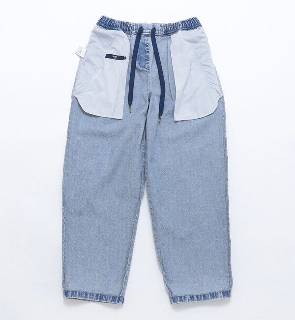 SHIPS Colors 「SHIPS Colors: テーパード ワイド トラウザー デニム◇」|デニム|