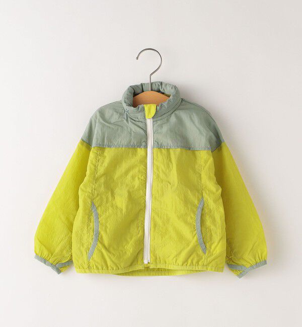 SHIPS KIDS「SHIPS KIDS:80～90cm / 〈撥水〉ジップ パーカー」|その他|ライトグリーン