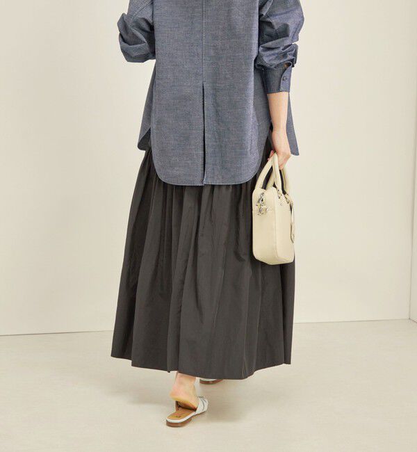 SHIPS for women「〈手洗い可能〉タフタ ティアード ロング スカート」|スカート|