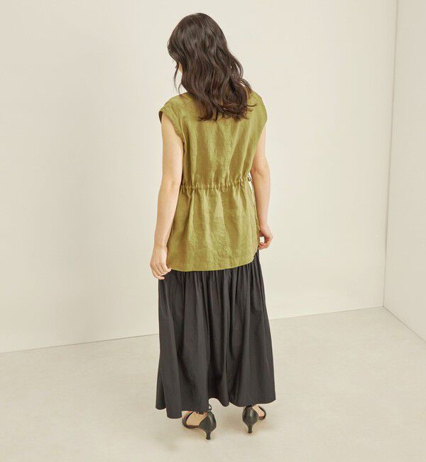 SHIPS for women「〈手洗い可能〉タフタ ティアード ロング スカート」|スカート|