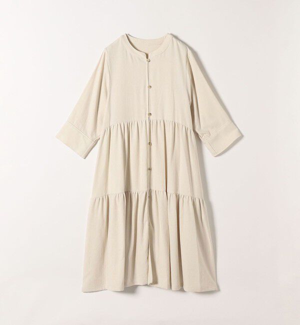 SHIPS any「SHIPS any:〈洗濯機可能〉リサイクル ブレンドリネン ティアード ワンピース 羽織り」|その他|