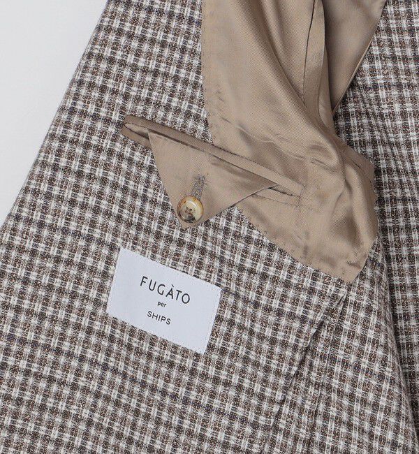 SHIPS「FUGATO: メランジ チェック ジャケット」|テーラードジャケット|
