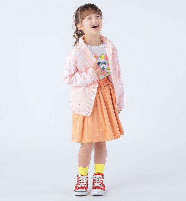 SHIPS KIDS「SHIPS KIDS:100～130cm / リバーシブル ギャザー スカート」|フレア|