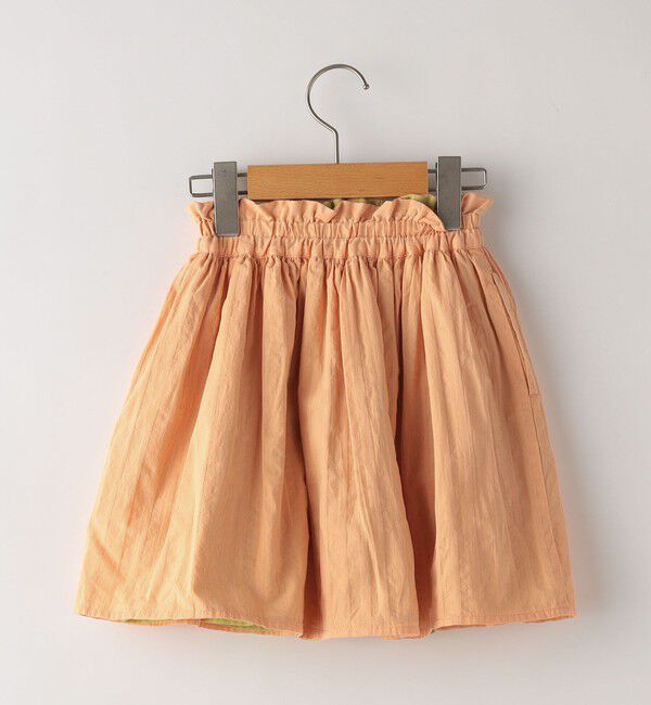 SHIPS KIDS「SHIPS KIDS:100～130cm / リバーシブル ギャザー スカート」|フレア|