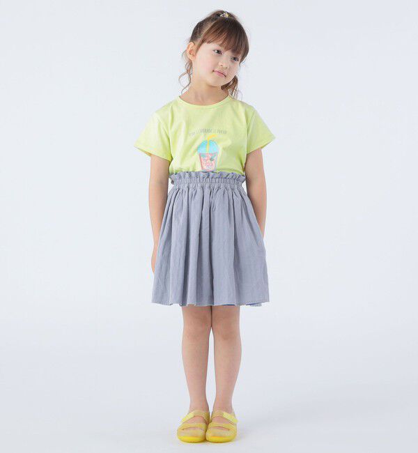 SHIPS KIDS「SHIPS KIDS:100～130cm / リバーシブル ギャザー スカート」|フレア|
